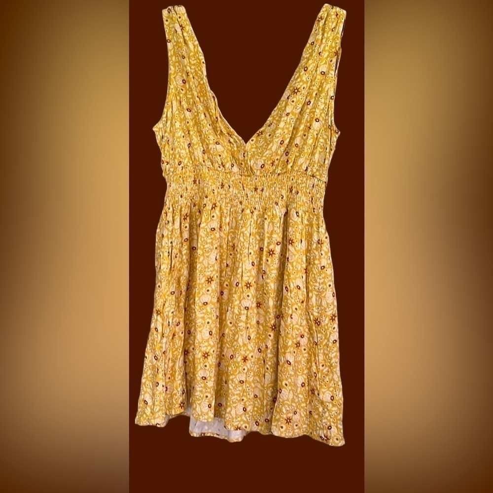 Cupshe Yellow Floral Dress